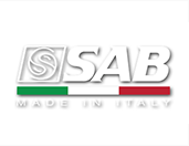 Sab Made in Italy logo: A sleek and stylish logo featuring the words "Sab Made in Italy" in bold, elegant typography.